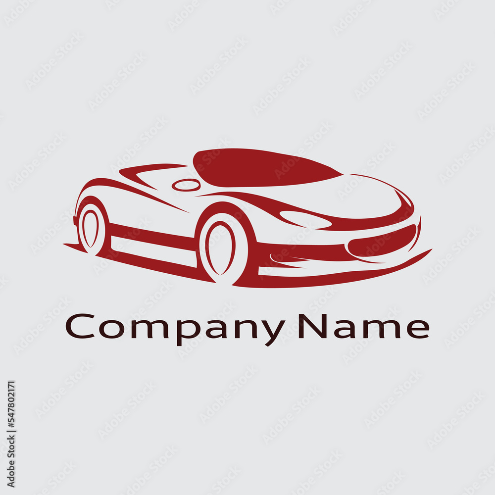 Fototapeta premium racing car logo