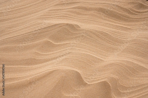 Print op canvas Closeup shot of sand dunes in a desert