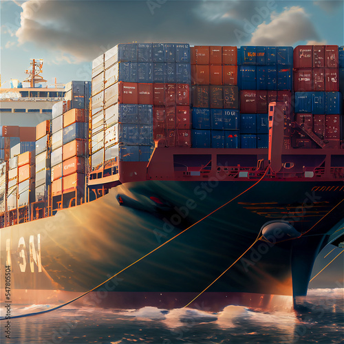 Cargo container  ship
