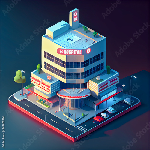 Hospital cartoon like