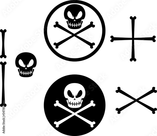 jolly roger skull and bones
