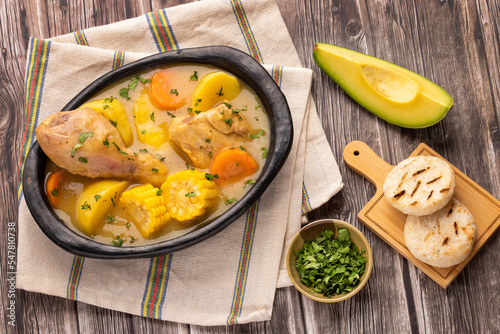 Colombian chicken sancocho - Traditional food photo