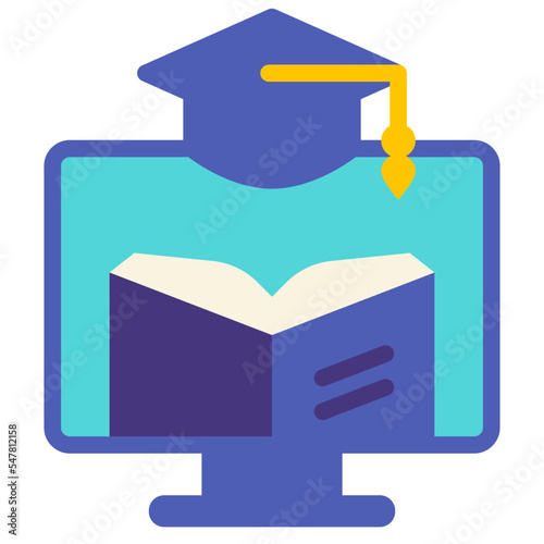 education flat icon