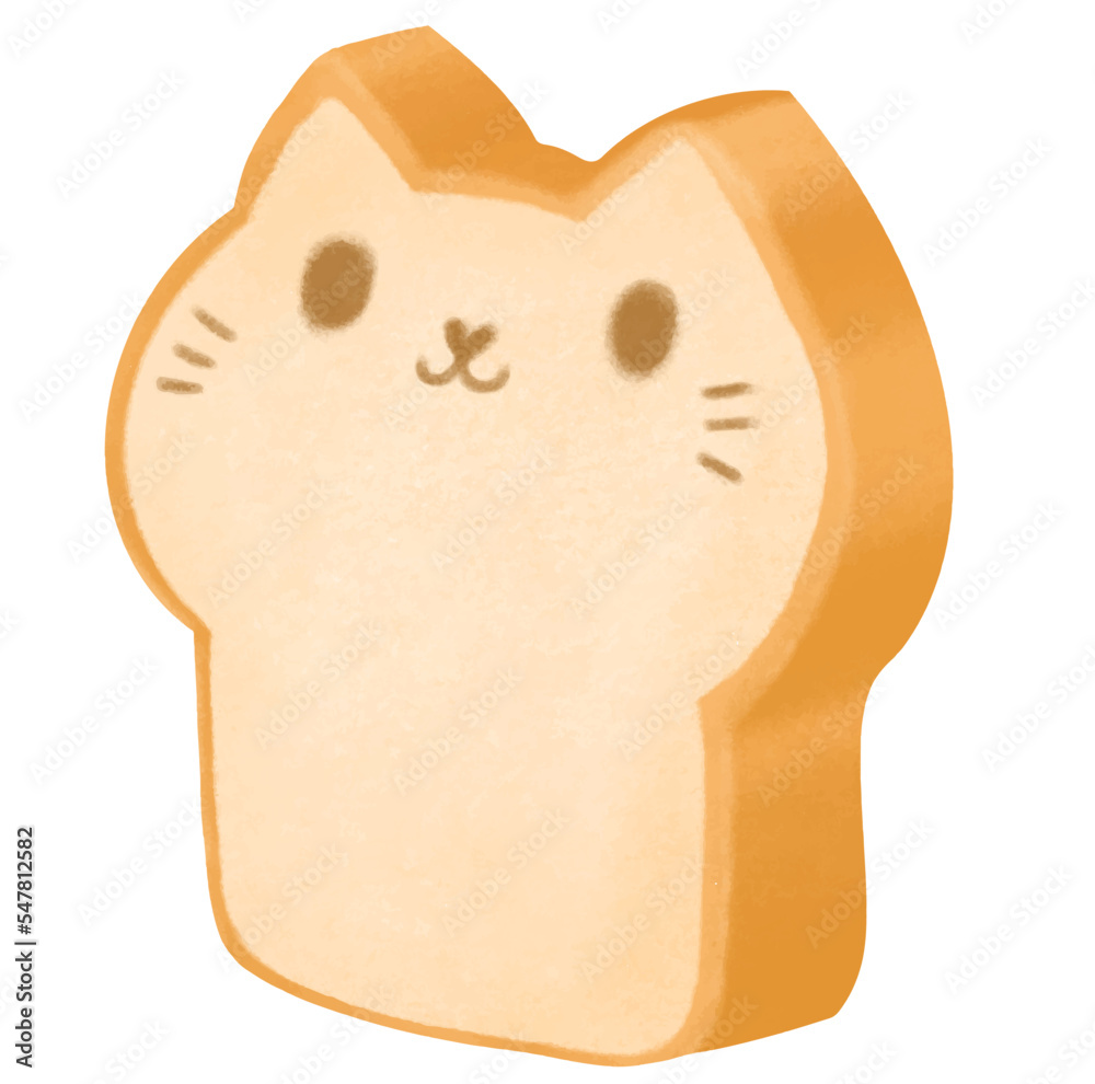 Cat in cheap bread