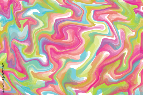 Candy pink and green liquid wave background vector. wallpaper, marbling effect, vector illustration, fashion, interior, wrapping
