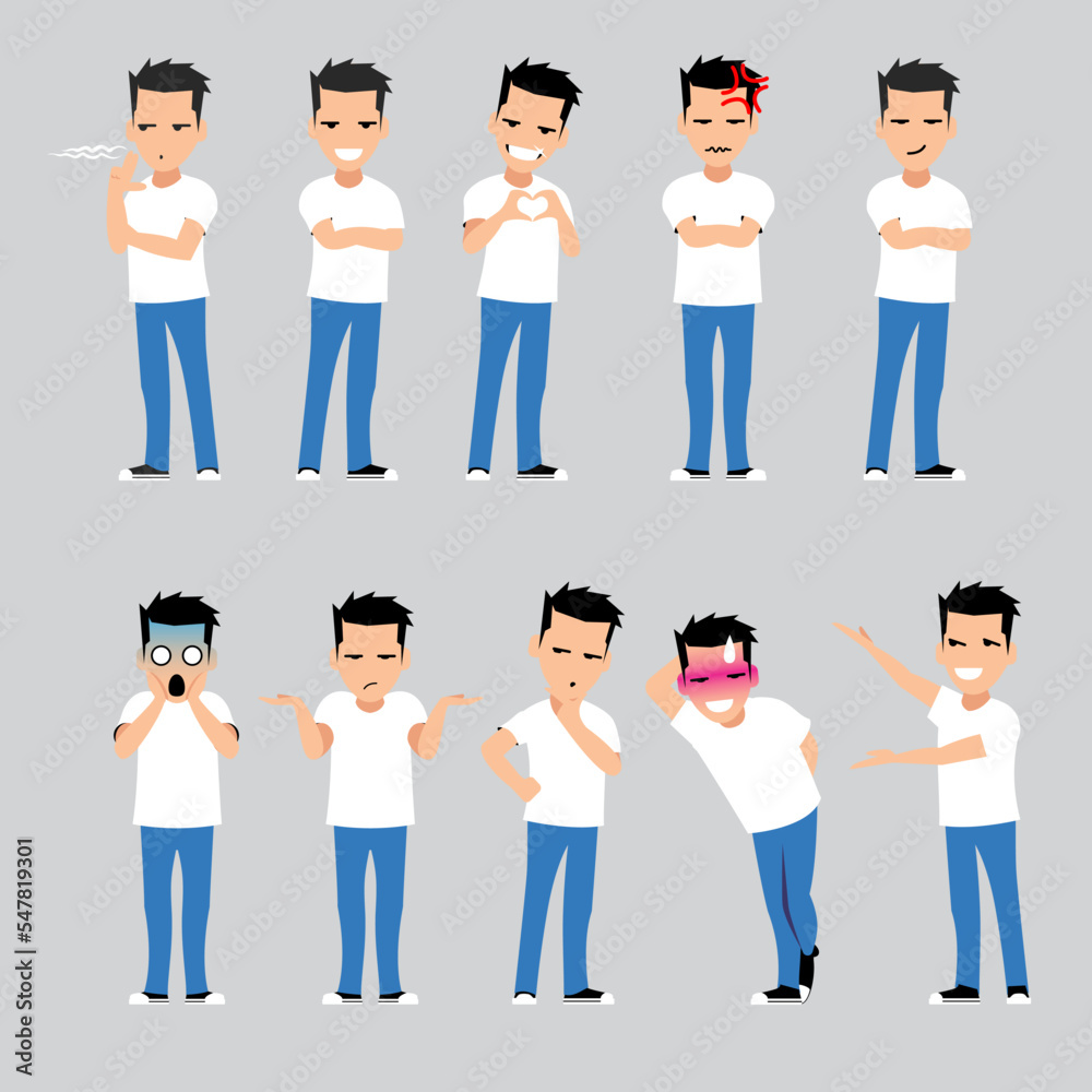 Obraz premium Men various expression part 1