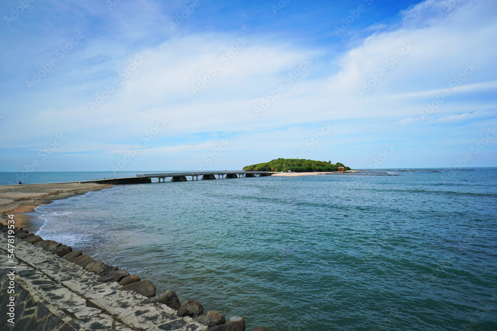 Fototapeta premium 日本・宮崎の青島神宮と岩の渡橋