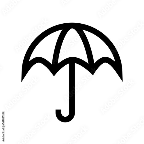 Brella Open Umbrella Protection Sunny Rainy Weather Icon