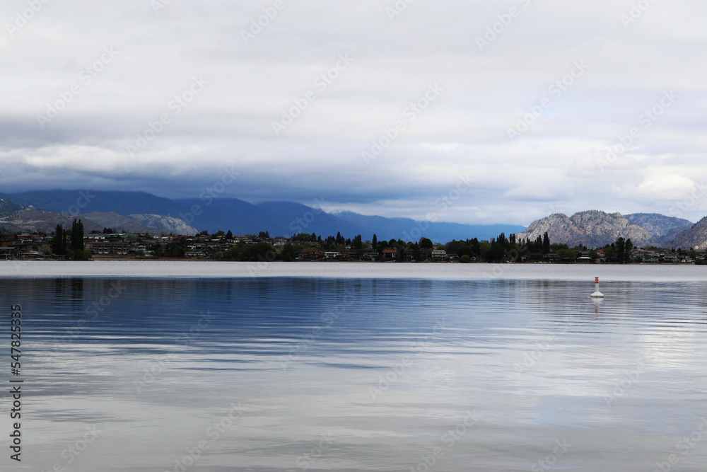 lake and mountains