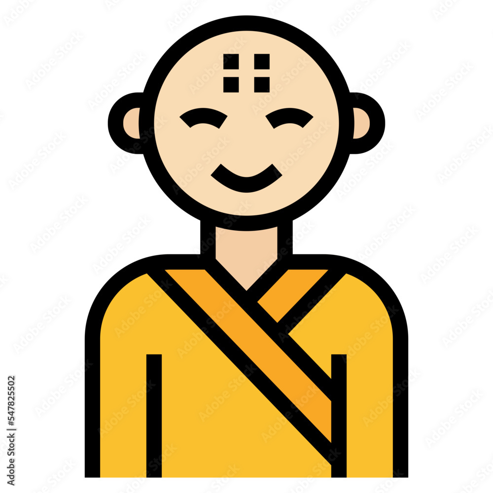 monk filled outline icon monk filled outline icon
