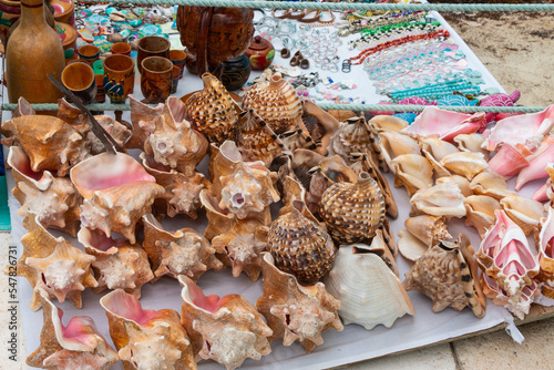 Shells Baskets and Pots for Sale Providenciales Turks and Caicos 