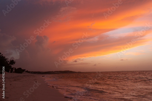 Sunset on Grace Bay Beach Providenciales Turks and Caicos