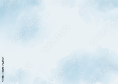 Abstract Blue sky watercolor, background for template. invitation card. greeting card. wedding card