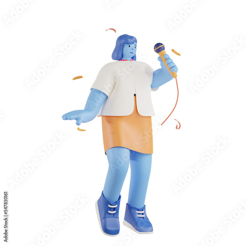 3d party people singing