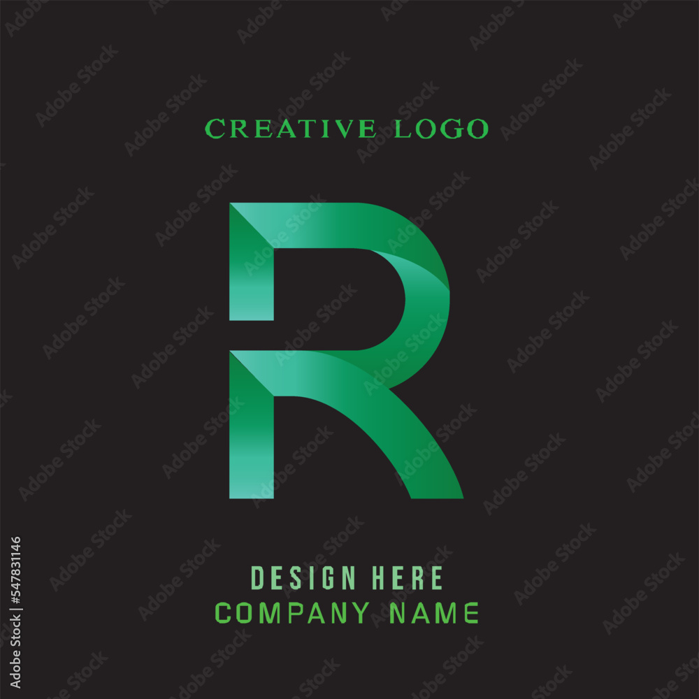 R lettering, perfect for company logos, offices, campuses, schools, religious education