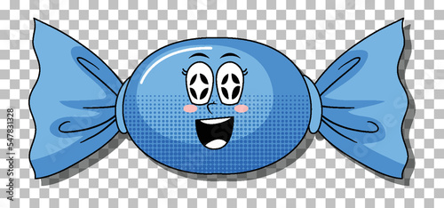 Candy cartoon character isolated
