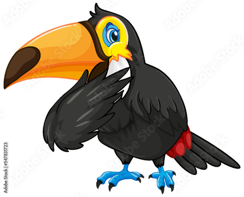 Toucan bird cartoon character