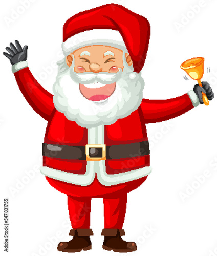 Happy Santa Claus laughing
