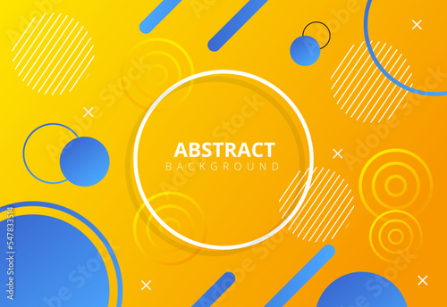 abstract colorfull geometric yellow background memphis design  Fit for presentation design. website  basis for banners  wallpapers  brochure  posters.