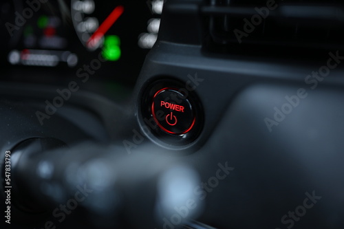 start and stop button in the vehicle