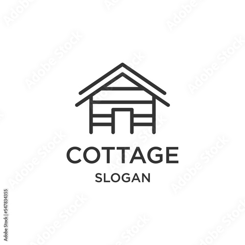 Cottage logo template vector illustration design
