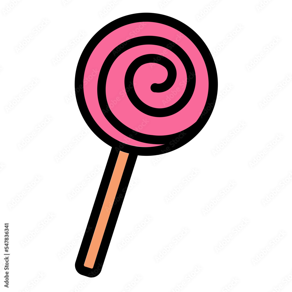 candy filled line icon candy filled line icon