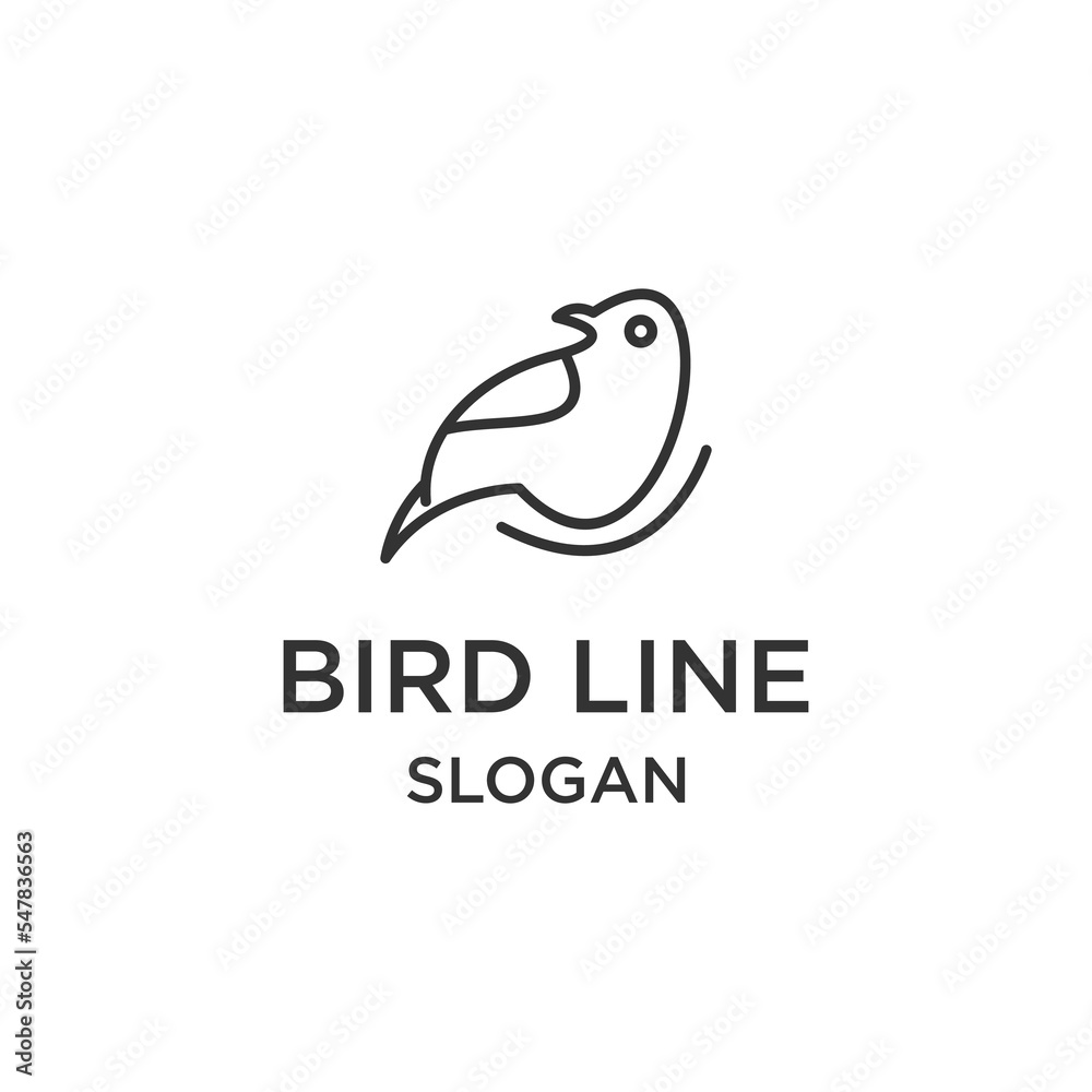 Bird logo icon design template vector illustration