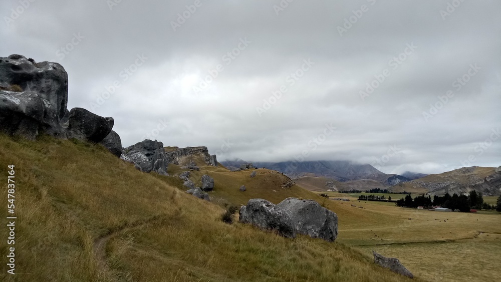 Castle Hill, most popular tourist destination in south island New Zealand.