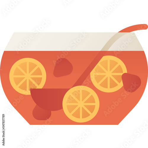 Punch isolated on white background, illustration, icon, element