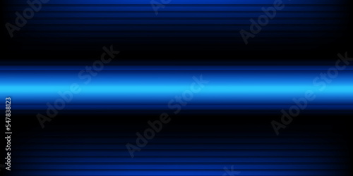 Blue gradient background, abstract design concept of laser line motion