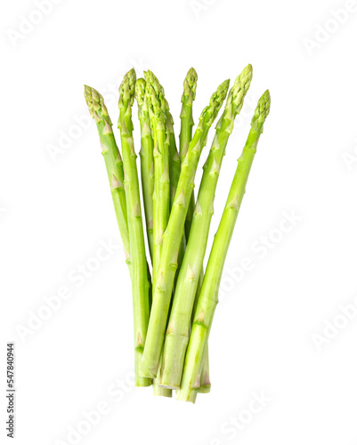 Fresh asparagus isolated on transparent png photo