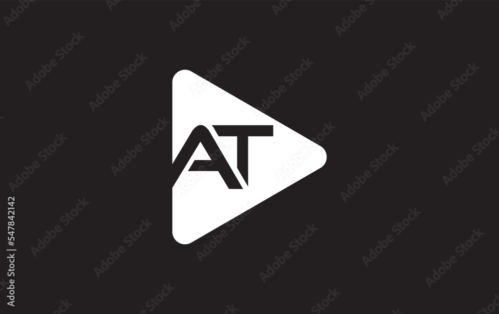 Play button icon vector and play button logo symbol with icon letter Play button icon vector and play button logo symbol with icon letter