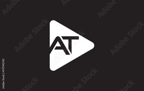 Free Download Play button icon vector and play button logo symbol with icon letter - GFXLoad