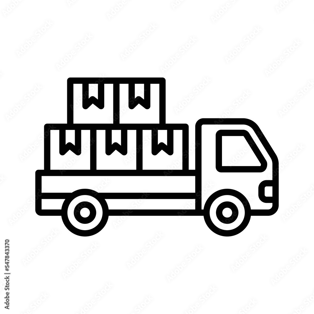 truck icon vector design template in white background truck icon vector design template in white background