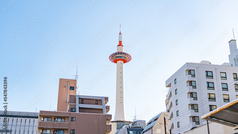 Fototapeta premium 朝の京都タワー