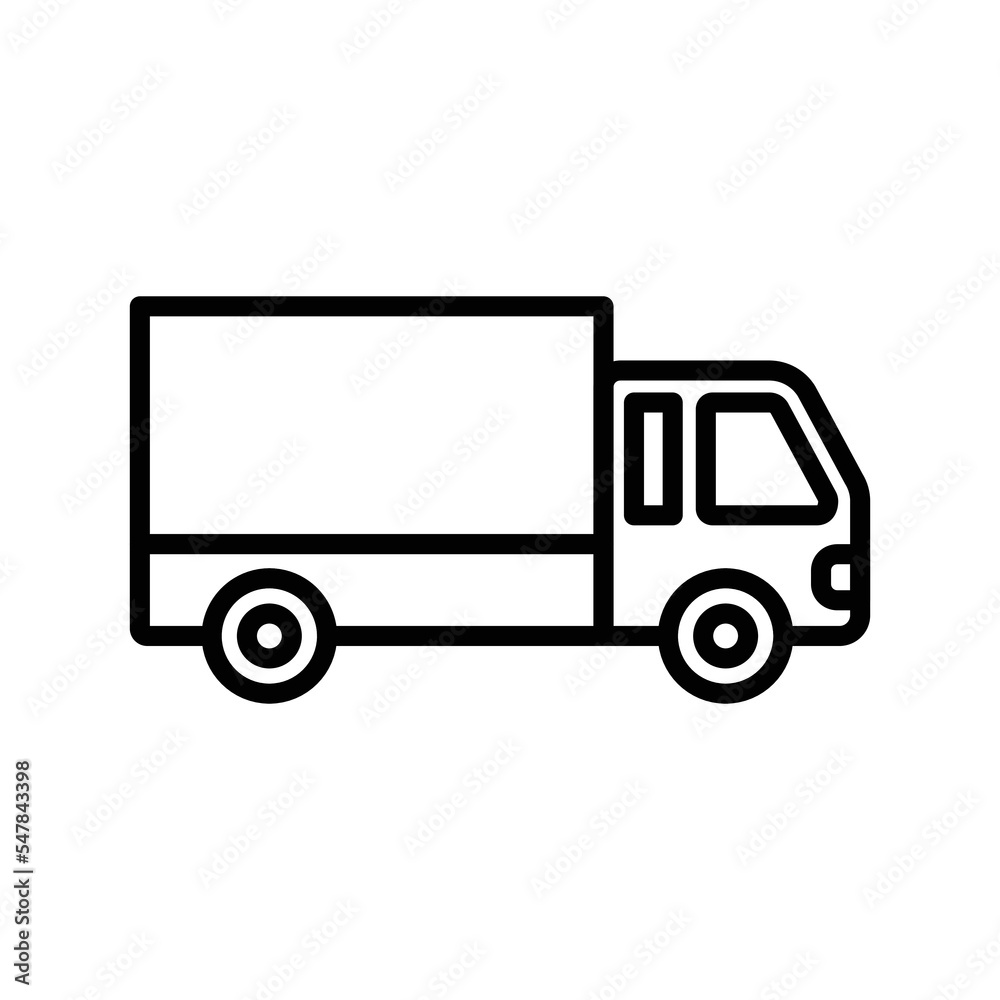 truck icon vector design template in white background