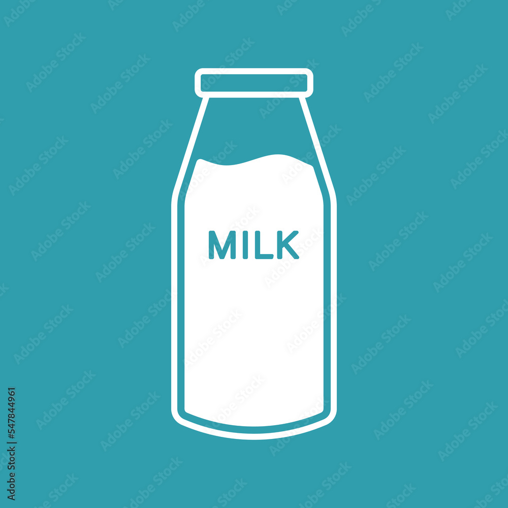 Milk in Glass Bottle Icon Clipart Vector Milk in Glass Bottle Icon Clipart Vector