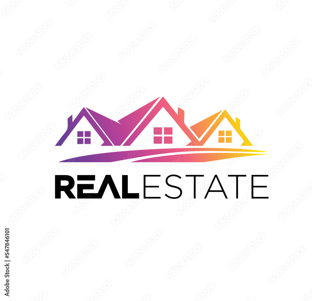 Real Estate Logo vector Illustration template