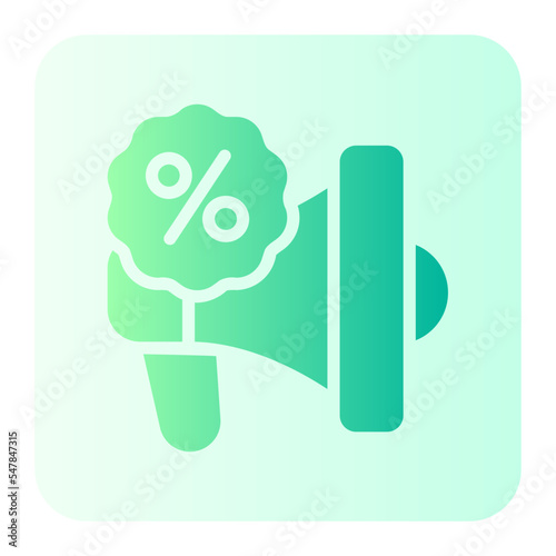 megaphones gradient icon