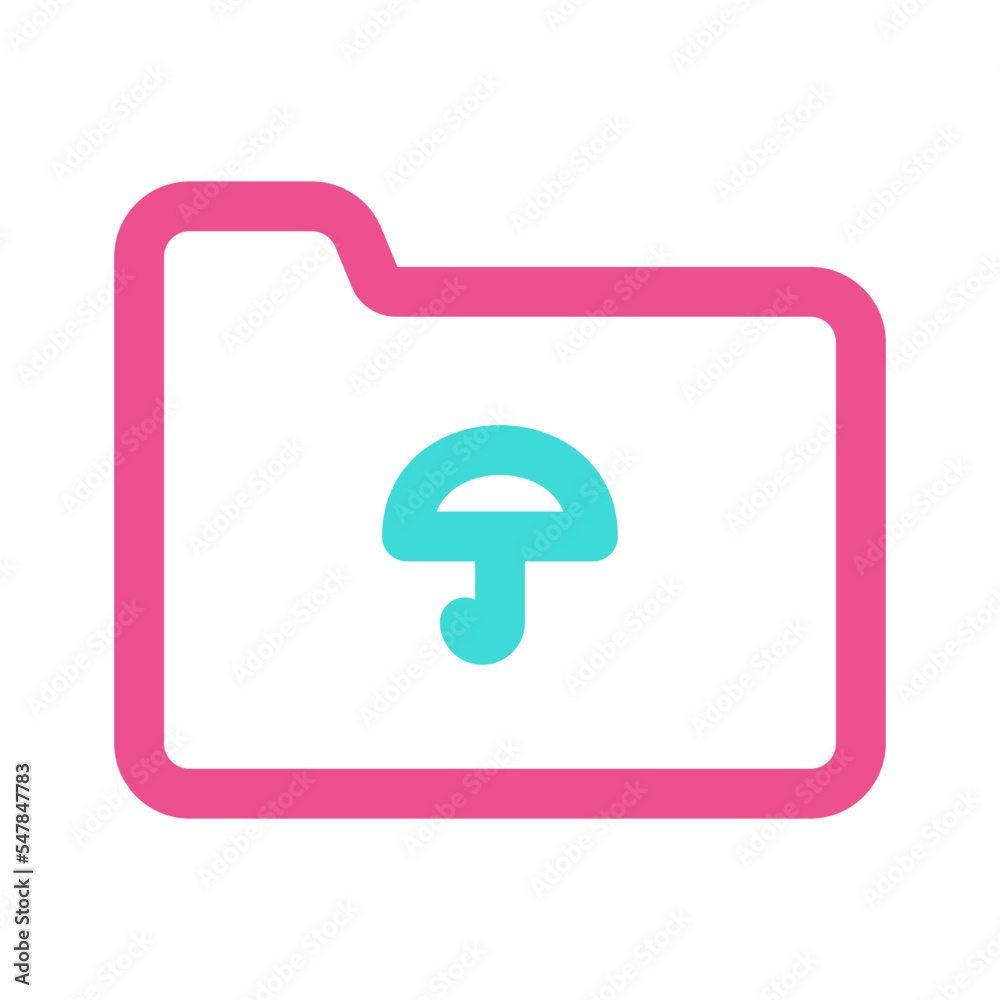 Folder Icon with Two Tone Colour Style Folder Icon with Two Tone Colour Style