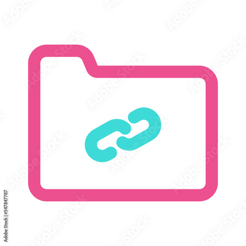 Folder Icon with Two Tone Colour Style
