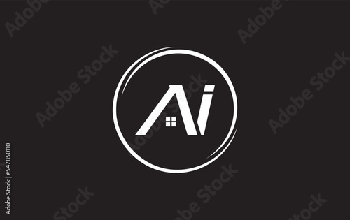Free Download Real estate logo design circle icon and real estate symbol vector and flat house window circle monogram vector - GFXLoad