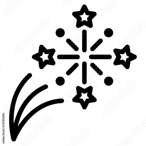 fireworks outline icon