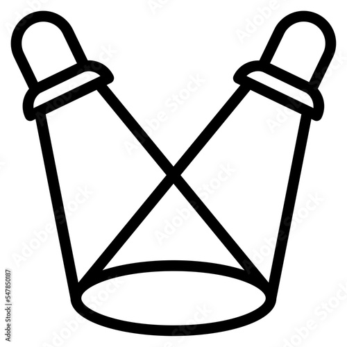 spotlight outline icon