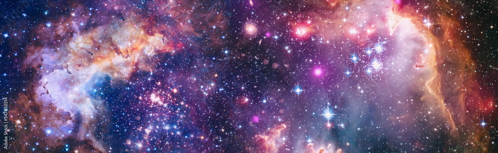 High definition star field background . Starry outer space background texture . Colorful Starry Night Sky Outer Space background