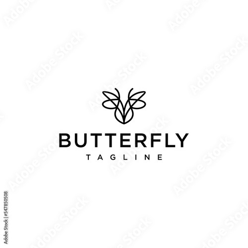 Butterfly logo icon design template