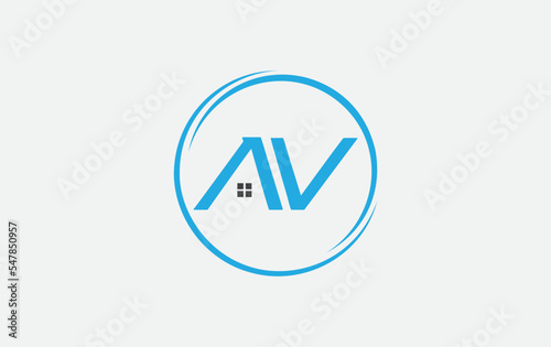 Free Download Real estate logo design circle icon and real estate symbol vector and flat house window circle monogram vector - GFXLoad