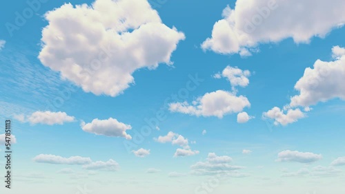 Beautiful Universally Cloudscape background, Time-lapse The clear sky with a cloud photo