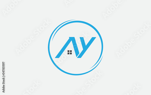 Free Download Real estate logo design circle icon and real estate symbol vector and flat house window circle monogram vector - GFXLoad