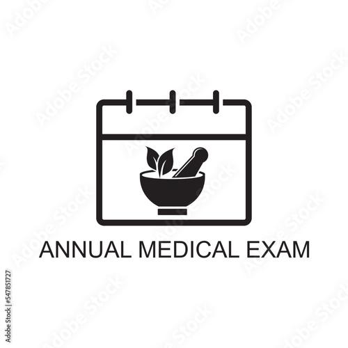 annual medical exam icon , medical icon